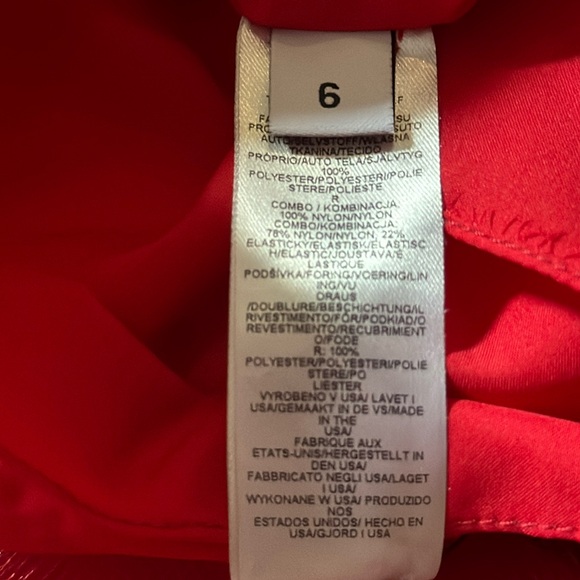 Marchesa Strapless Draped Rosette Rose Faille Ballgown Size M/ US 6 - Picture 7 of 13